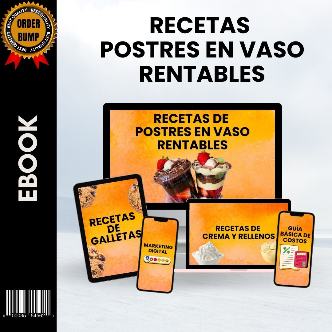 Recetario Postres en Vaso para emprender