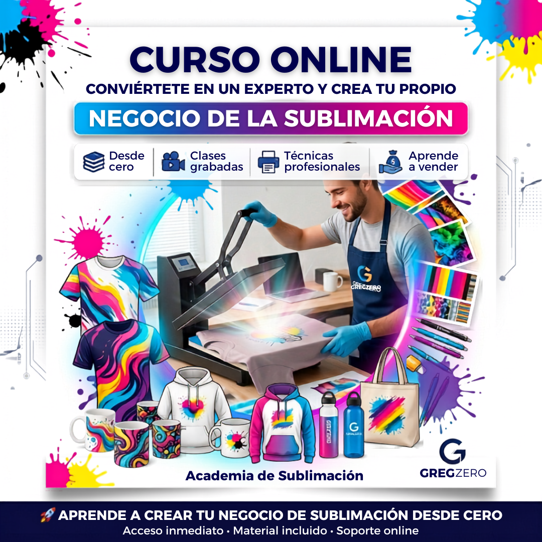 “Conviértete en un experto y construye tu propio negocio de sublimación desde cero”